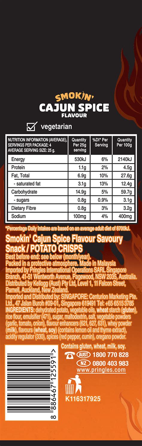 Pringles® Smokin' Cajun Spice Flavour