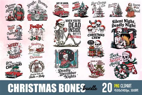 Christmas Bones Sublimation Bundle Graphic By Babyowl · Creative Fabrica