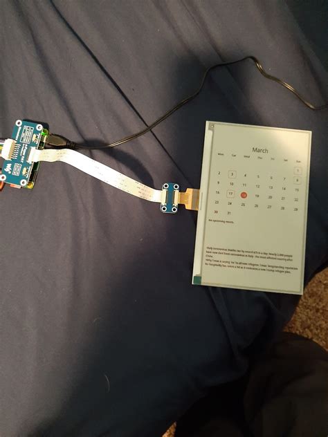 My First Raspberry Pi Project A E Ink Calender Raspberrypi