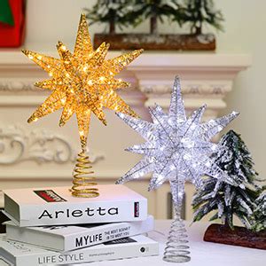 Amazon Luxspire Christmas Star Tree Topper Battery Powered D