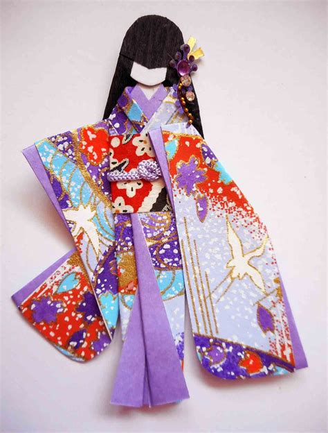 Japanese Origami Doll Origami Cards Paper Crafts Origami Diy