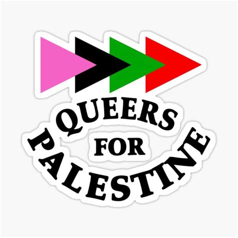 "Queers For Palestine" Sticker for Sale by jacquesi97 | Redbubble