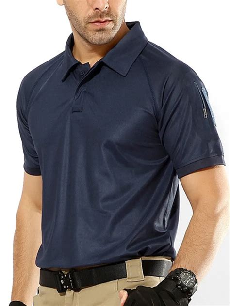 Mannen Sneldrogende Zomer Militaire Polo Shirt Ademend Army Combat