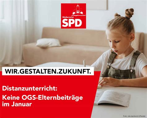 Distanzunterricht Keine Ogs Elternbeitr Ge F R Januar Spd Weilerswist