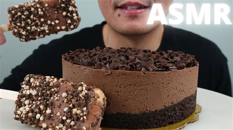 Asmr Belgian Chocolate Mousse Cake Reese S Ice Cream Bar The