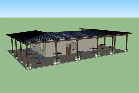 3d Pergola In Skp Download Cad Free 2187 Mb Bibliocad