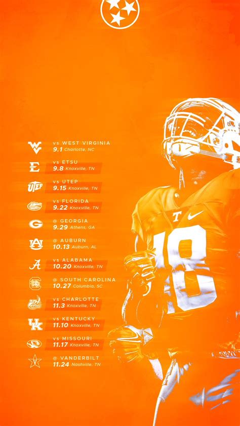 Tennessee Vols Football Schedule 2024 2024 - Deidre Rhiamon