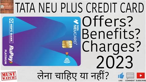 Tata Neu Plus Hdfc Credit Card Hdfc Bank Credit Card Tata Neo Plus