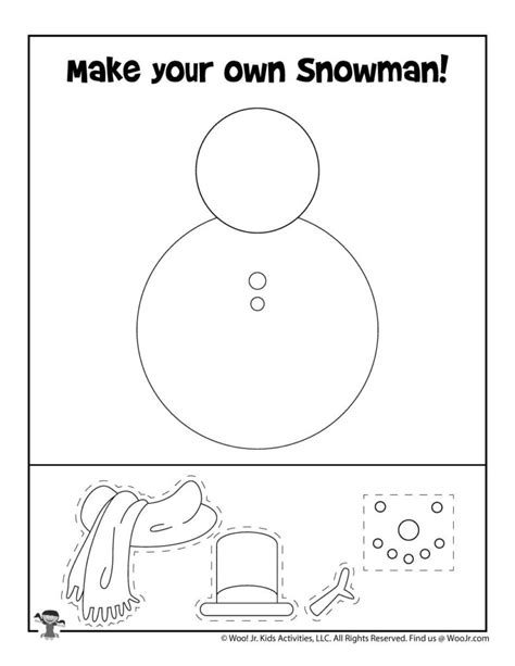 Winter Cut And Paste Worksheets