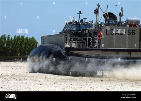 Us Navy Landing Craft Air Cushioned Lcac Vehicles And Landing Craft