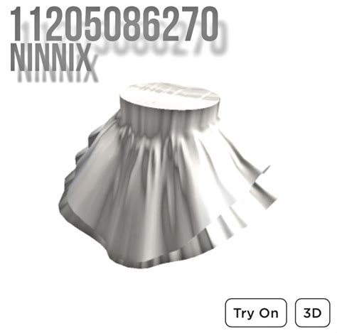 Roblox Codes Roblox Roblox Puffy Skirt Dance Studio White Skirts