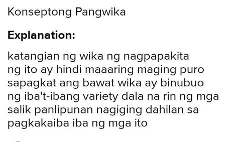 Katangian Ng Wikang Nagpapakitang Ito Y Hindi Maaring Puro Sapagkat Ang