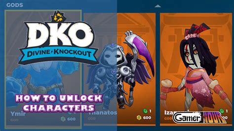 Divine Knockout: How To Unlock Characters - GamerHour