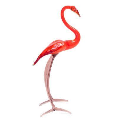 Glass Figurine Flamingo Red Flamingo Pink Flamingos Glass Figurines