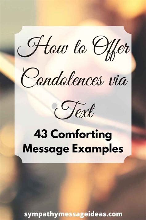 How to Offer Condolences via Text: 43 Comforting Message Examples | Sympathy quotes, Condolences ...