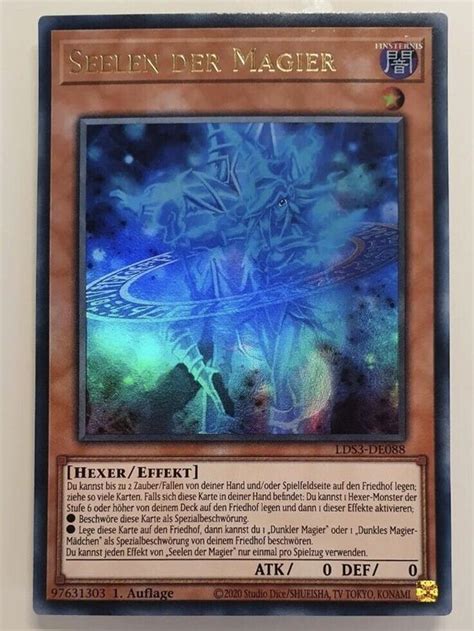 Yu Gi Oh Seelen Der Magier Lds3 De088 V1 Ultra Rare Near Kaufen Auf Ricardo