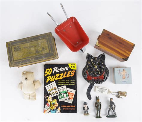 Sold Price Vintage Cat Clock Toys Advertising Figures April 5