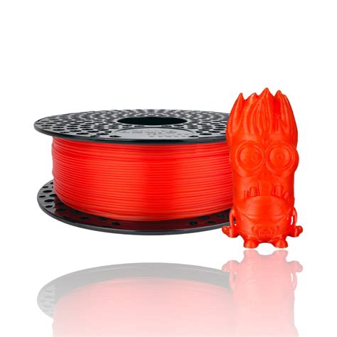 PLA 50g Amostra Red Transparent Azurefilm EVOLT Loja Online