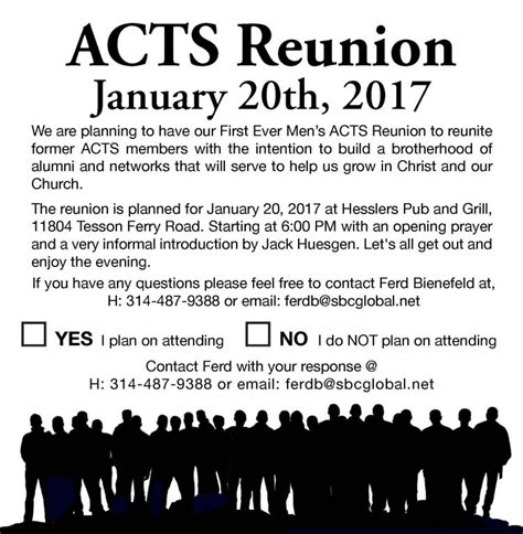 Acts Retreat Letter For Men