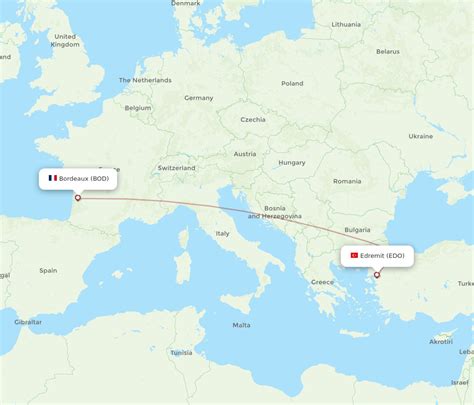 Flights From Edremit To Bordeaux EDO To BOD Flight Routes