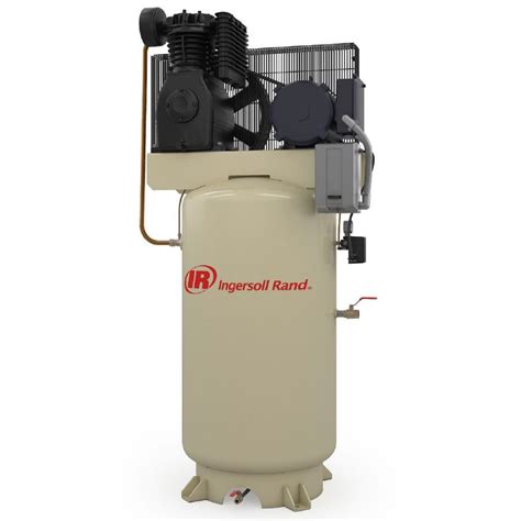 247pn75 V 75hp Pressure Lubricated Ingersoll Rand Air Compressor 80