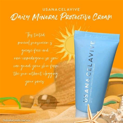 Usana Celavive Daily Mineral Protective Cream Spf30 50ml Shopee