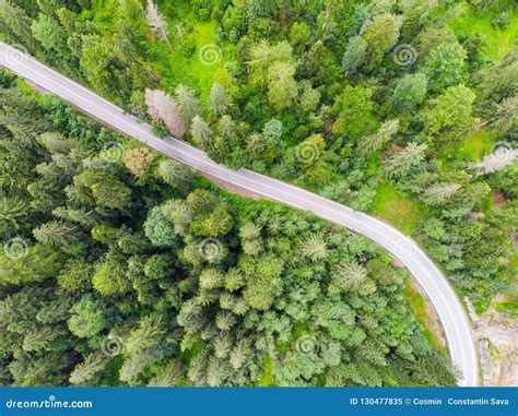 Highway Road in Forest, View from Above Stock Image - Image of countryside, pattern: 130477835