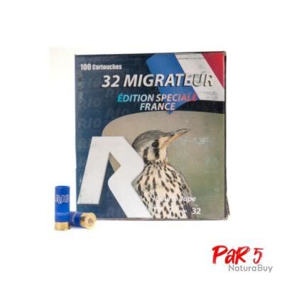 Cartouches RIO Pack Migrateur 32 BJ Cal 12 70 Par 5 Cartouches