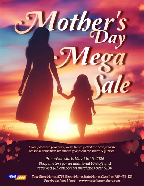 Mother S Day Sale Event Flyer Template Postermywall