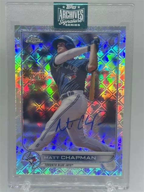 Matt Chapman Topps Archives Signature Series Auto Logofractor