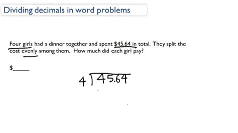 Multiplying And Dividing Decimals Word Problems Worksheets