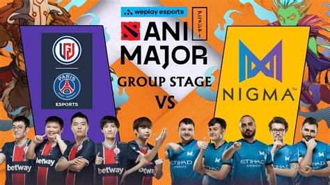 PSG LGD Vs NIGMA Weplay Animajor Group Stage YouTube