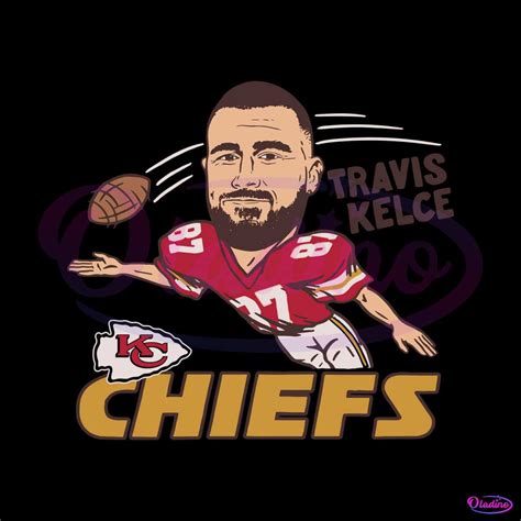 Kansas City Chiefs Travis Kelce Football Player Svg File