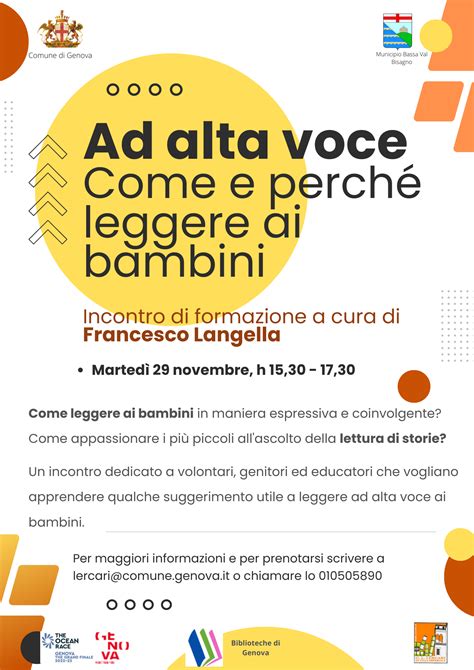 Ad Alta Voce Come E Perch Leggere Ai Bambini Genova Smart