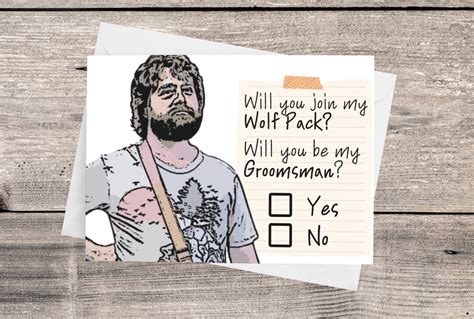 Funny Groomsmen Card The Hangover Groomsmen Proposal Groomsman Proposal Groomsmen Card