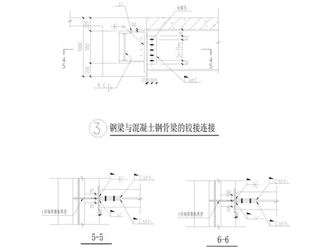 钢梁与核心筒连接节点详图（cad） 钢结构节点详图 筑龙结构设计论坛