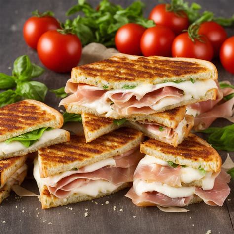 Mozzarella & Prosciutto Panini Recipe | Recipes.net