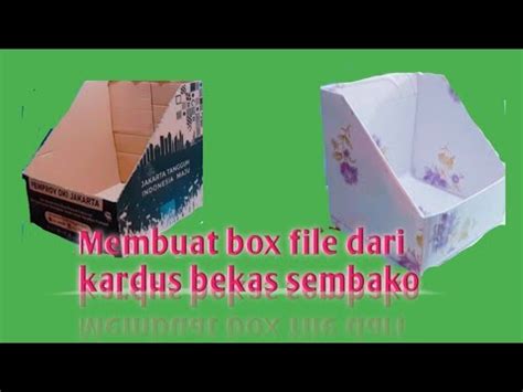 Membuat Box File Dari Kardus Bekas Sembako YouTube