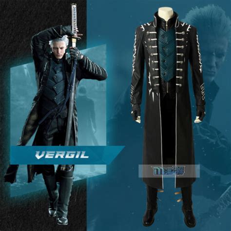 Devil May Cry Vergil Cosplay Costume Deluxe Version