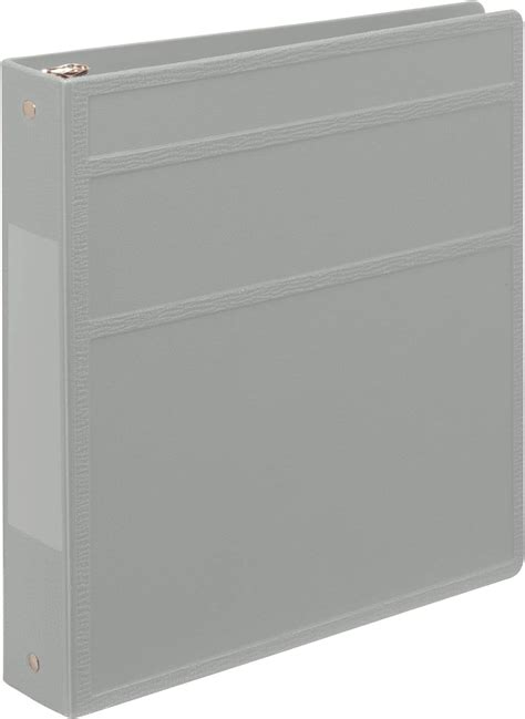 Carstens Inch Heavy Duty Ring Binder Side Opening Ash Gray