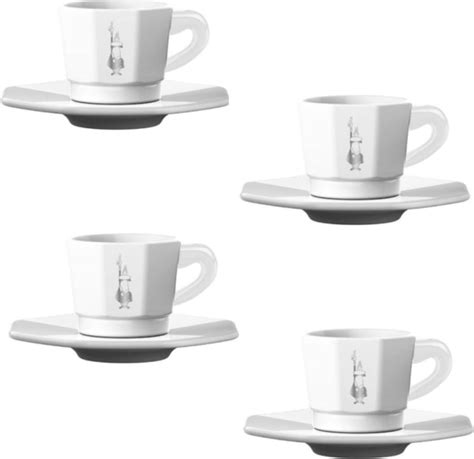 Bialetti Skodelice Za Espresso Osmerokotne 4 Delni Set Interismo