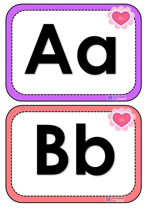 Alphabet Flashcards Set 1 Fun Teacher Files