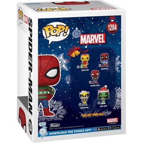 Funko Pop Marvel Holiday Spider Man Swtr Bobble Head