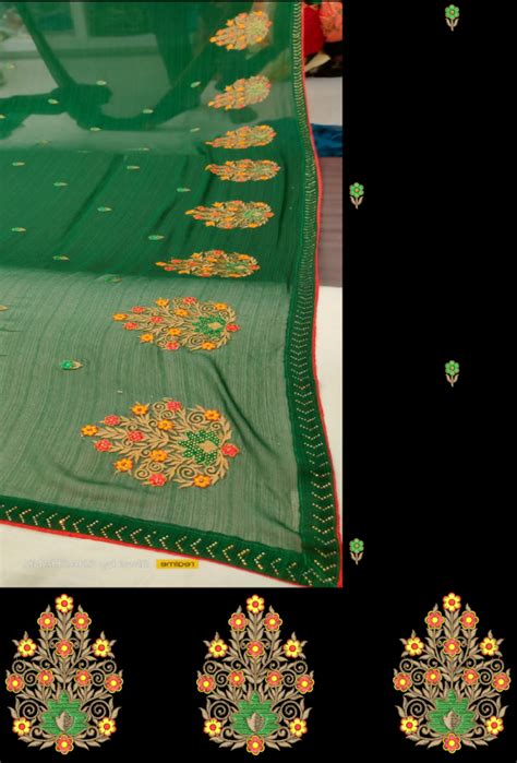 Penal Saree Embroidery Design Saree Embroidery Design Lace Saree