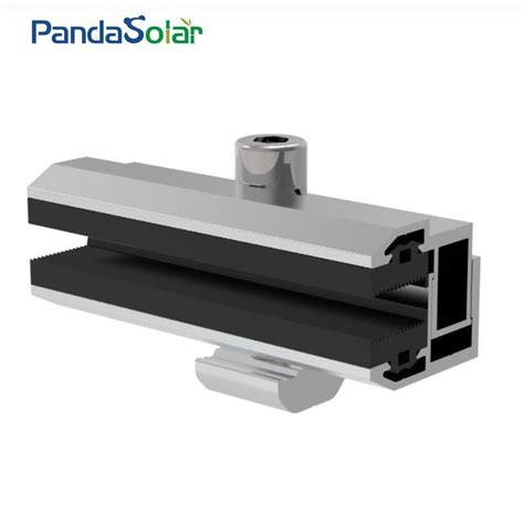 Frameless Solar Pv Panel Module Mounting Black Silver Thin Film End