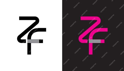 Premium Vector Initial Letter Zf Logo Design Creative Modern Symbol Icon Monogram