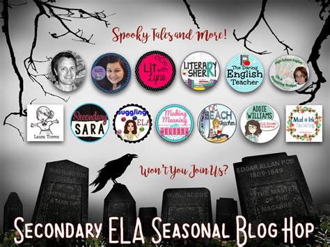 Secondary Ela Seasonal Blog Hop Mud And Ink Teachings Tips And Tricks