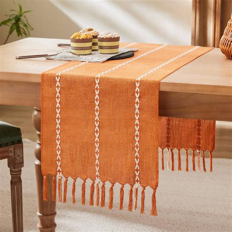 Amazon YZJZEDS Braided Farmhouse Table Runner Braided Pumpkin