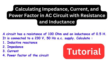 Power Factor Calculator Ac Circuit