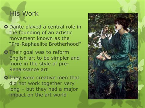 PPT Dante Gabriel Rossetti Pre Raphaelite Pioneer And Poet Painter